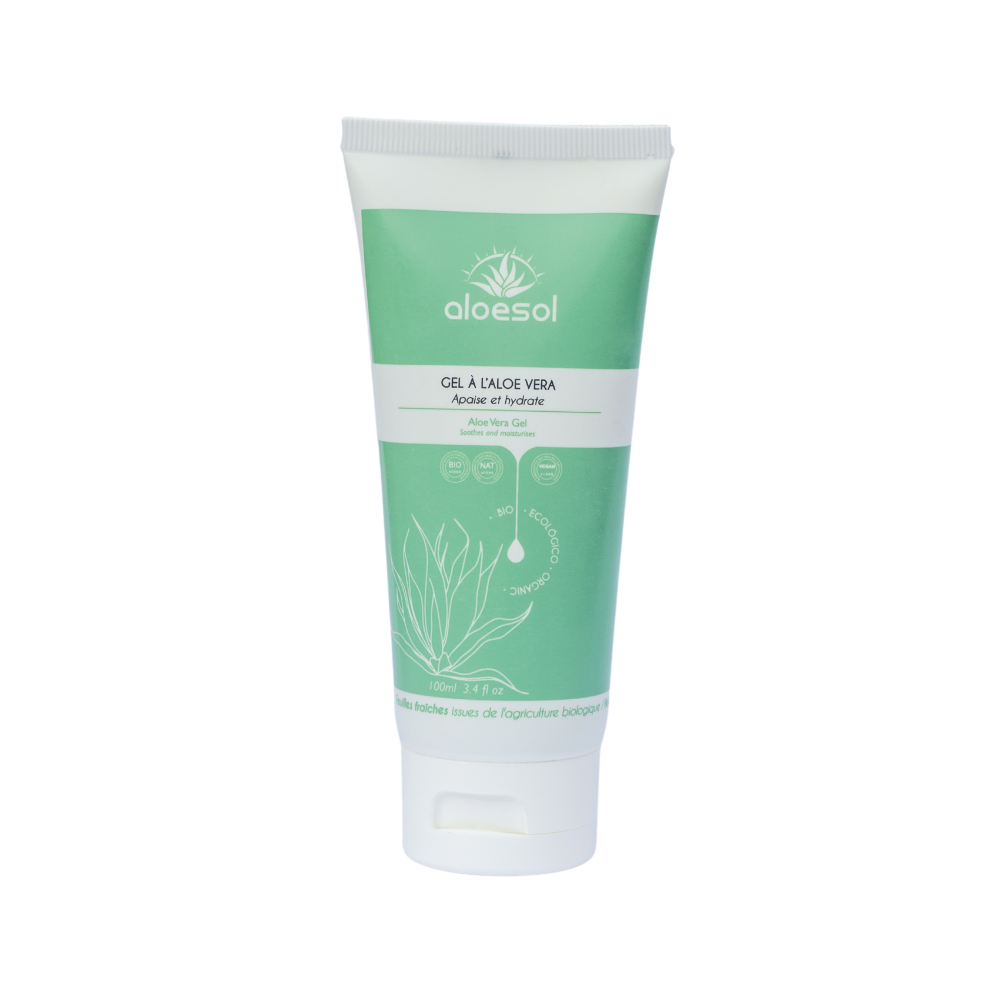 Gel 98% Aloe Vera bio et hydratant 100ml Etiquette