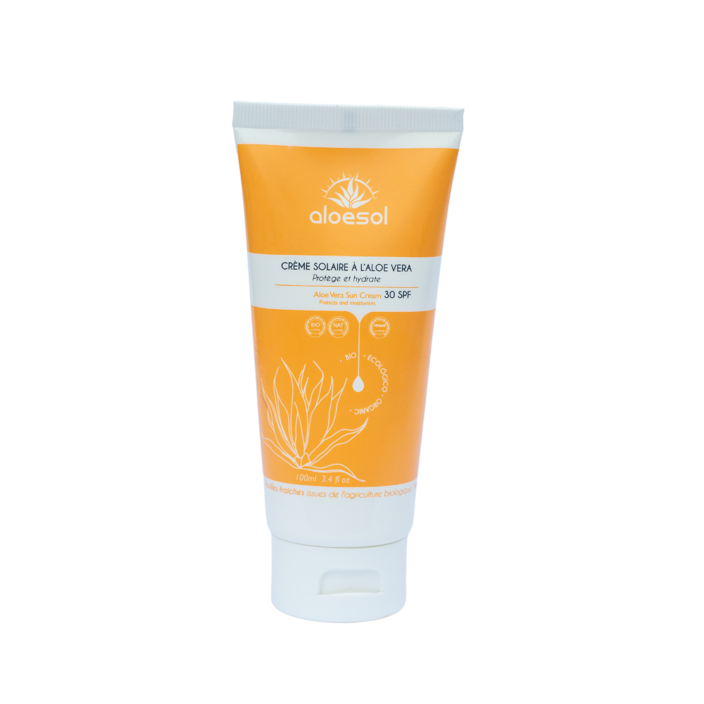 Crème Solaire Minérale à l'Aloe Vera 100ml