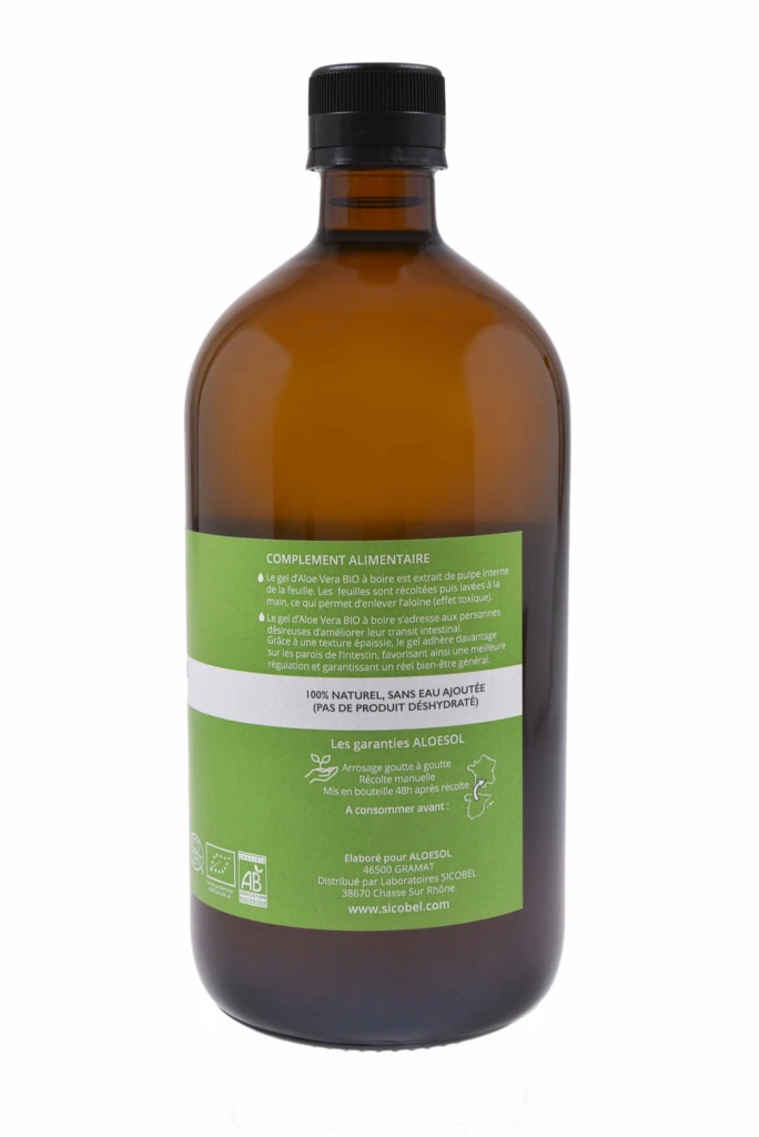 Gel  boire I Aloesol I 99,27% d'Aloe Vera I 1L - Aloesol