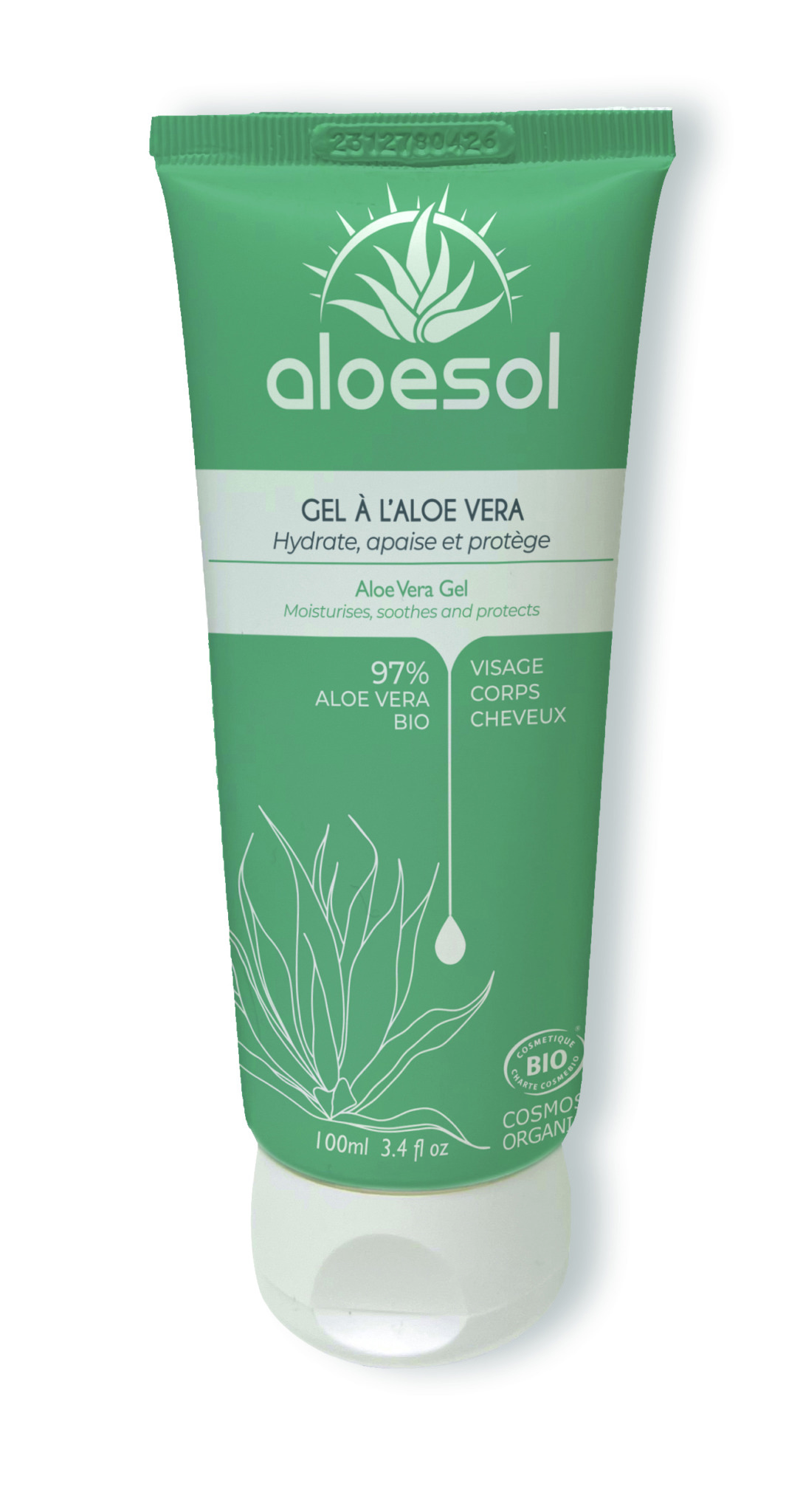 Gel Aloe Vera I Aloesol I 97% d'Aloe Vera I 100ml - Aloesol